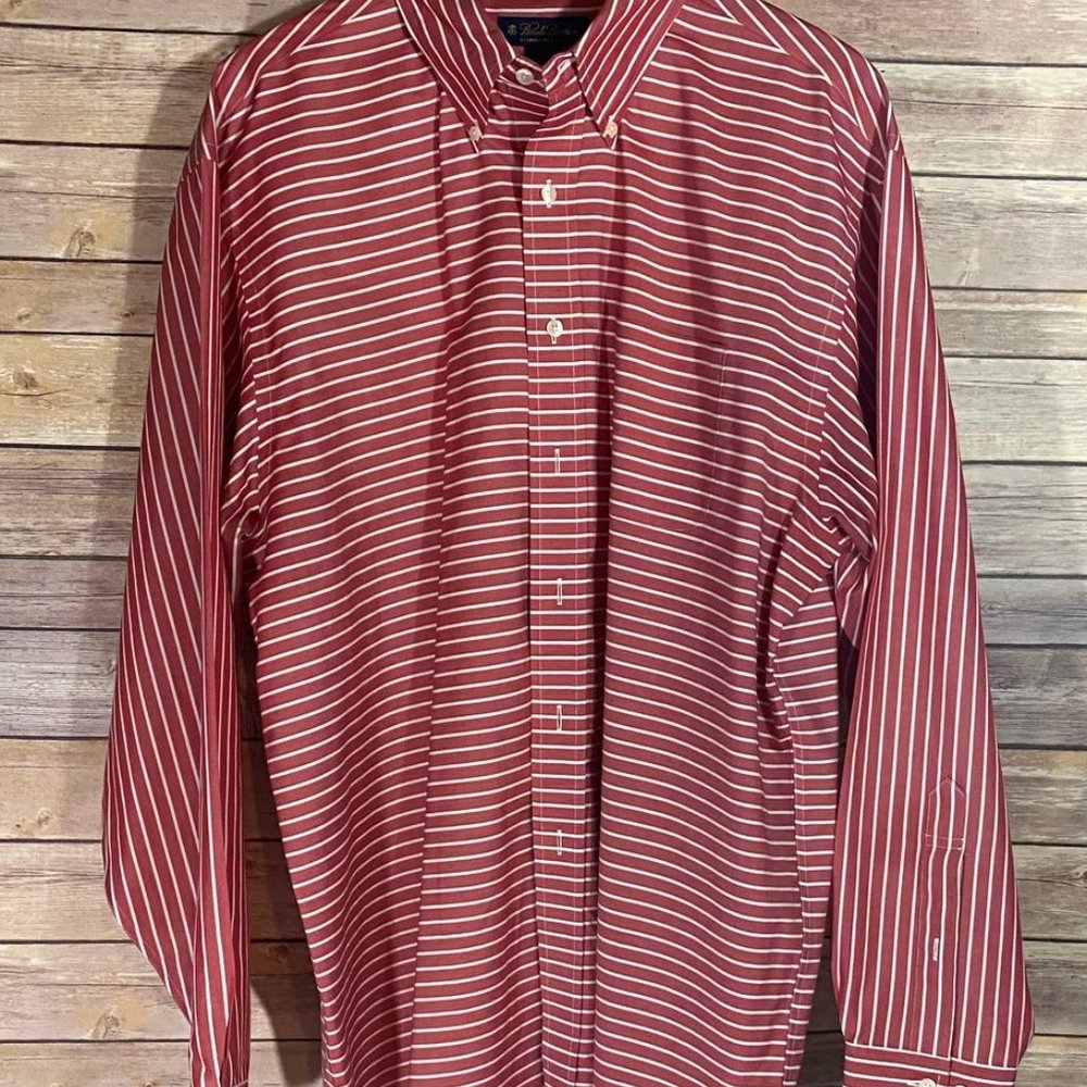 Brooks Brothers Red/White Stripe Button Down